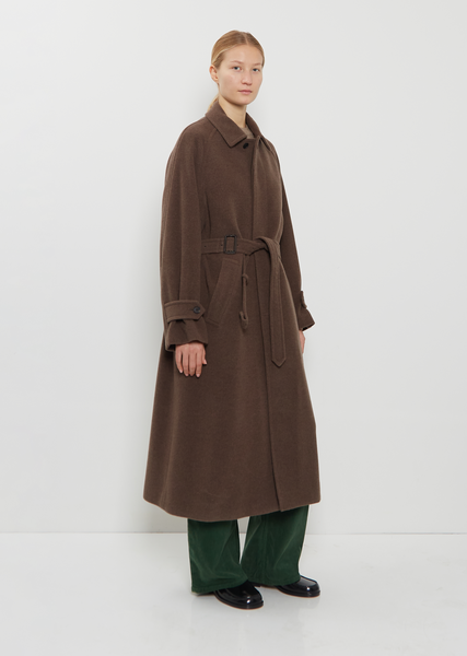 Super Fine Wool Mosser Soutien Collar Coat – La Garçonne