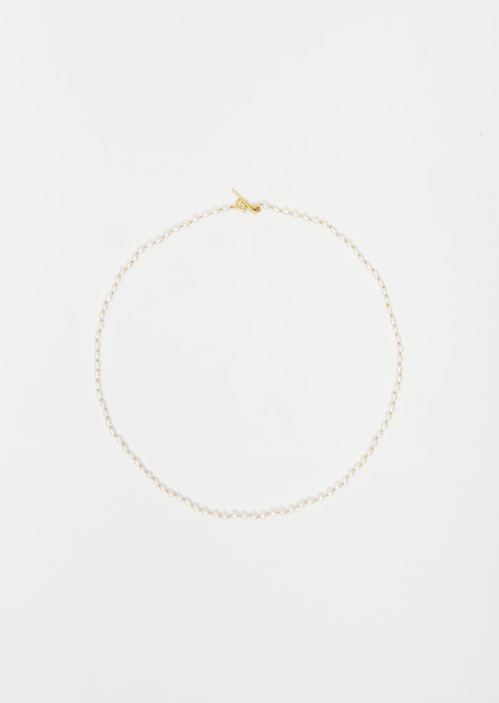 22k Keshi Pearl Necklace 18" — Marigold