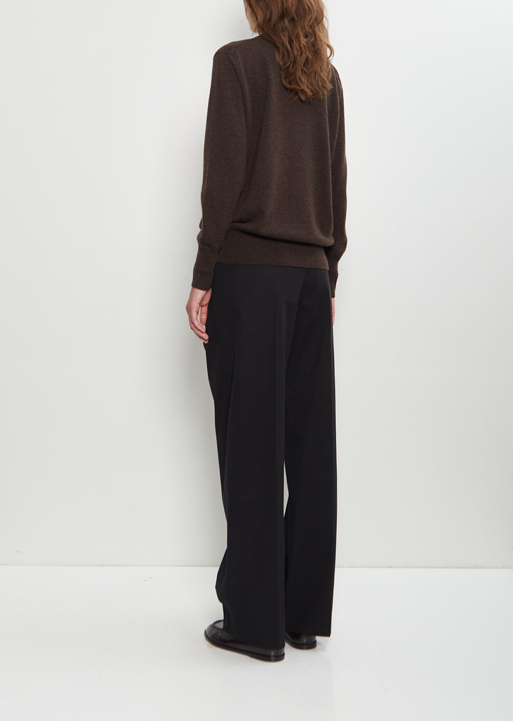 Leilani Cashmere Top — Brown Melange