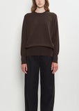 Leilani Cashmere Top — Brown Melange