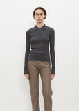 Super Fine Wool High Gauge Rib Knit Polo