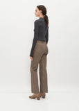 Hard Twist Brown Denim 5-Pocket Pants