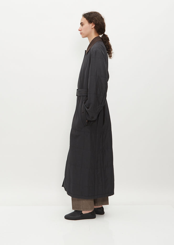 Quilted Light Silk Cotton Coat