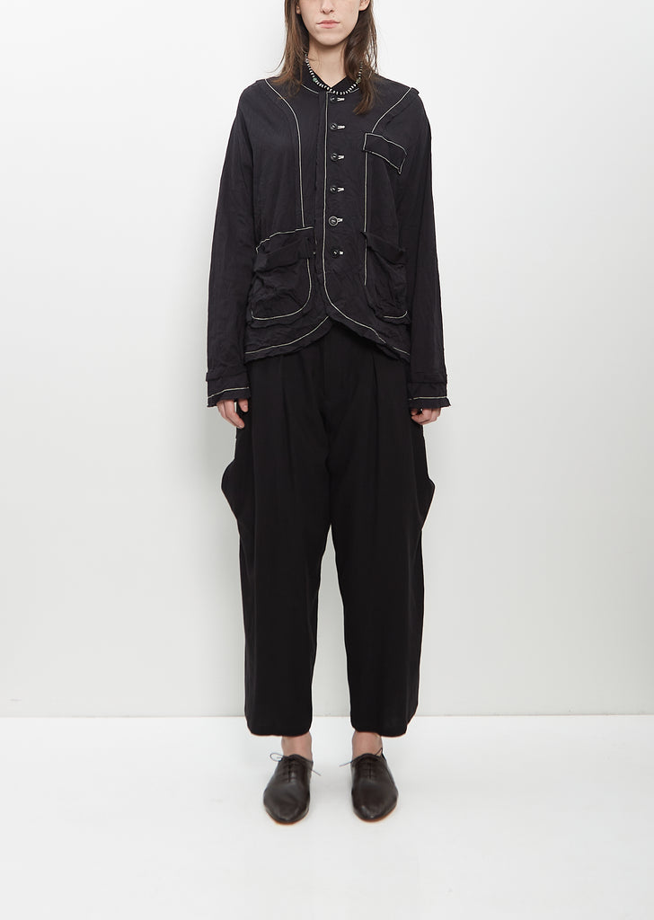 Cotton Poly Tromp-L'œil Jacket