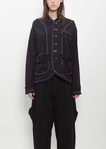 Cotton Poly Tromp-L'œil Jacket