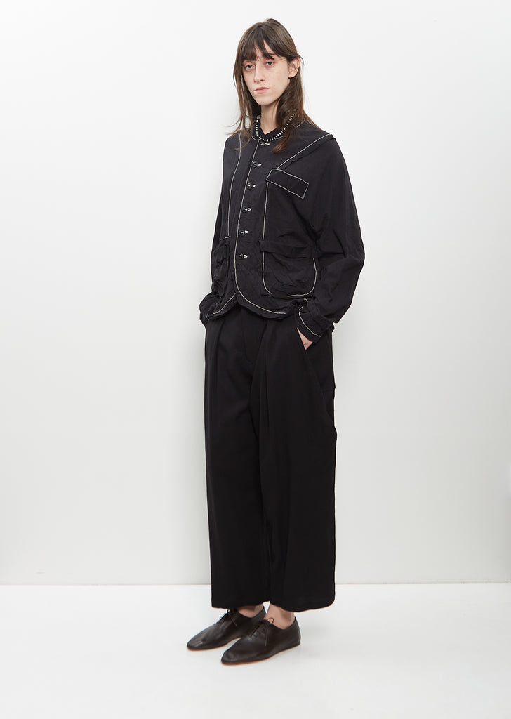 Cotton Poly Tromp-L'œil Jacket