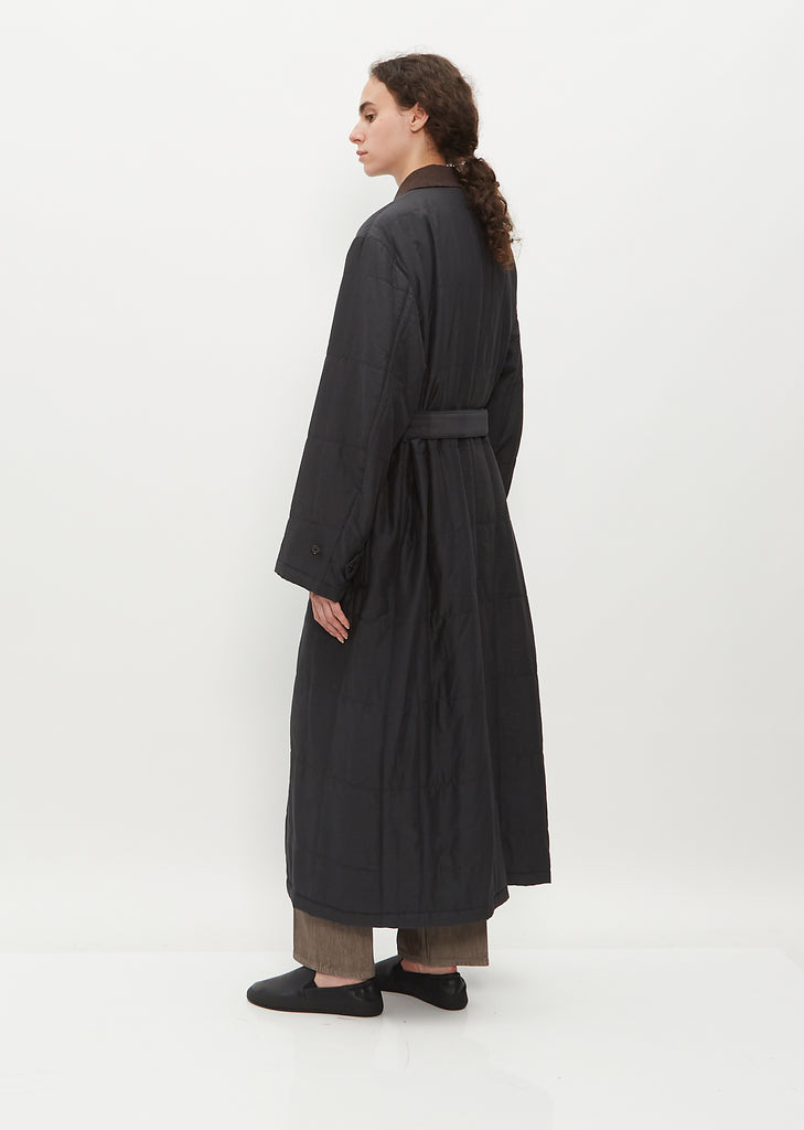 Quilted Light Silk Cotton Coat