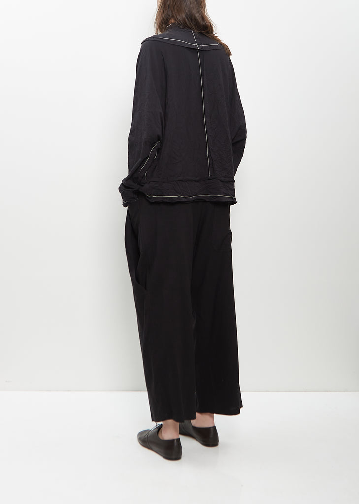 Cotton Poly Tromp-L'œil Jacket