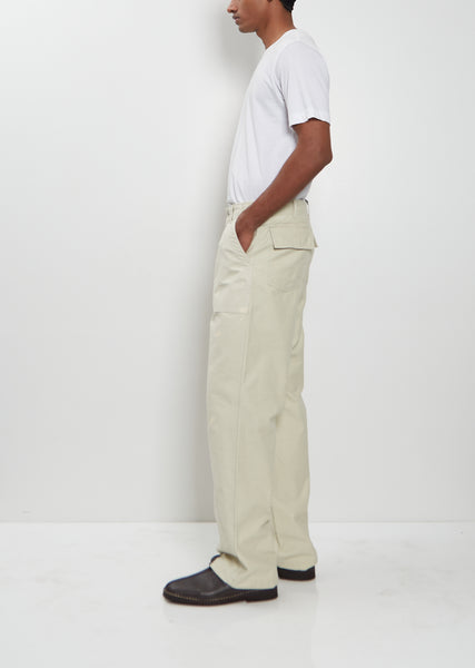 Washed Baggy Bleached Baker Pants — Dusty Ivory – La Garçonne
