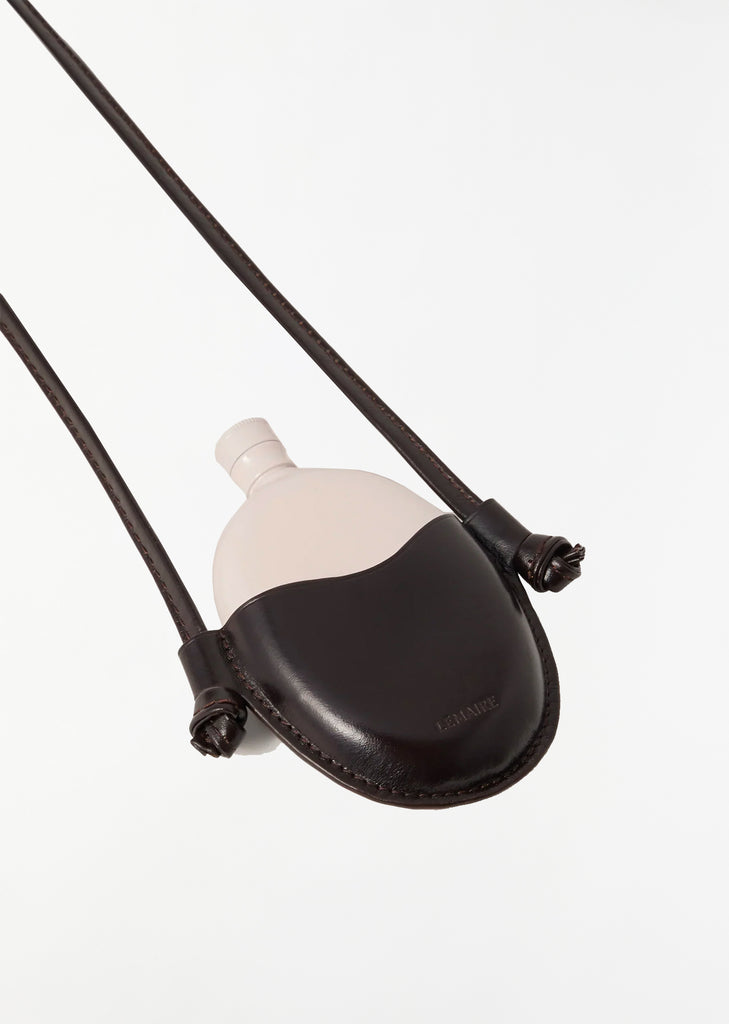 Flask Necklace - Black/Powder White