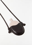 Flask Necklace - Black/Powder White