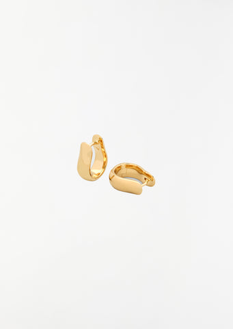 Oyster Hoops Small Gold