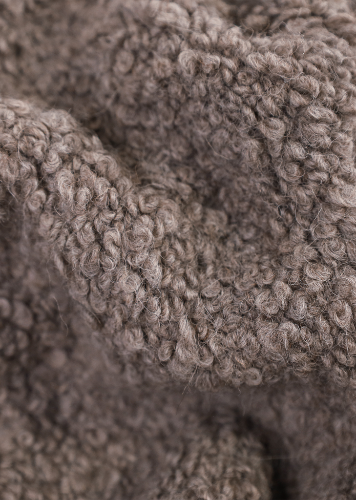 Kurlisuri Alpaca Wool Throw — Dark Grey