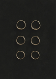 Gold Medium Intrinsic Hoops