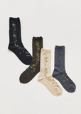 Peace Bird Socks — Black