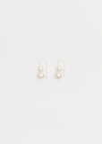 Gold Double Pearl Earrings