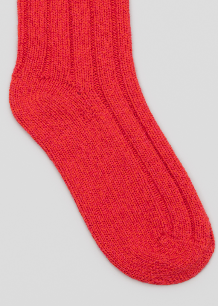 Lounge Socks — Crimson
