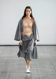 Fitted Back Shirt Dress with Integrated Skirt