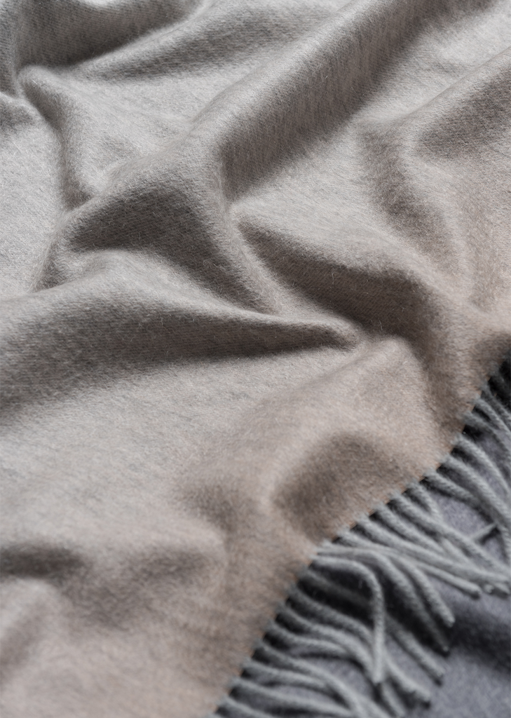 Nuance Ombre Cashmere Scarf — Marbled Midnight