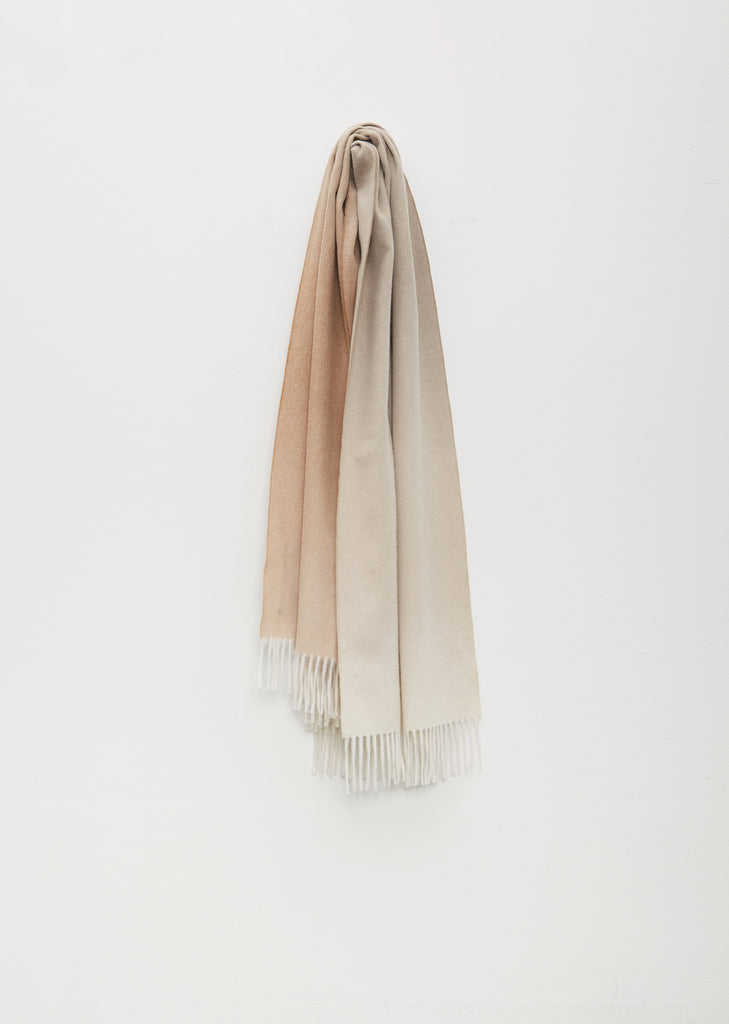 Nuance Ombre Cashmere Scarf — White Sands