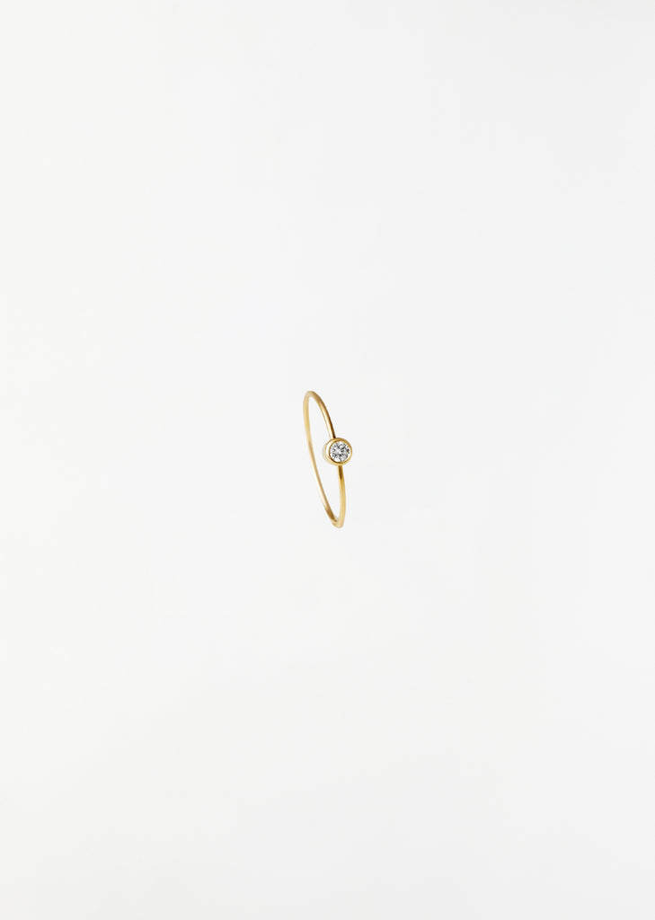 One Stone Hoop Earring 02