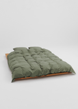 King Percale Double Duvet Cover — Olive Green
