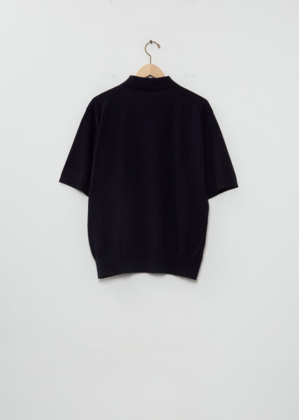 Giza High Gauge Knit Polo – La Garçonne