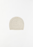 Archie Wool Cashmere Beanie — Snow Melange