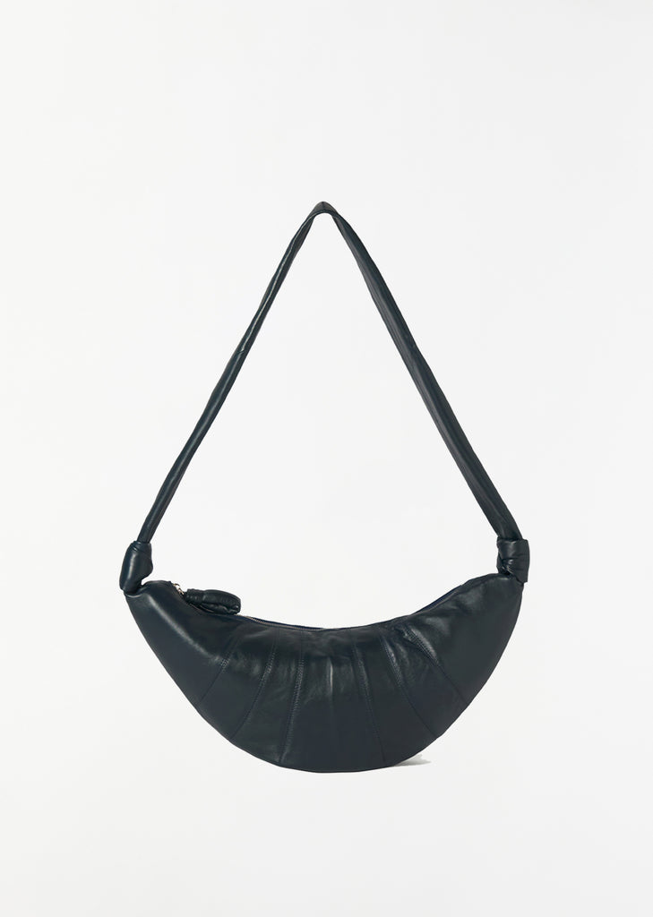 Medium Croissant Bag — Midnight Blue