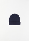 Lounge Ribbed Beanie — Ink Marl