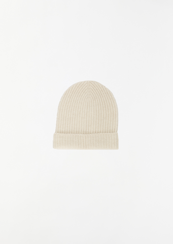 Lounge Ribbed Beanie — Bare Undyed