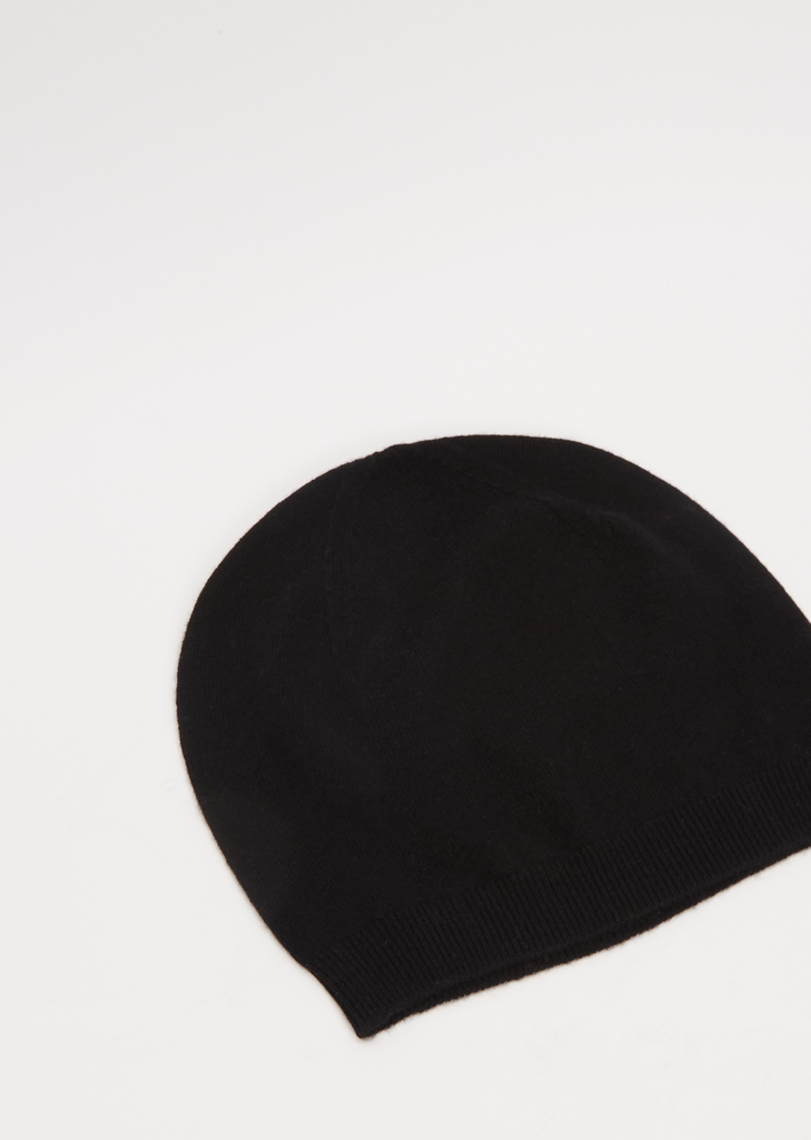 Archie Wool Cashmere Beanie — Black