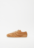 Suede Leather Trainer — Tan