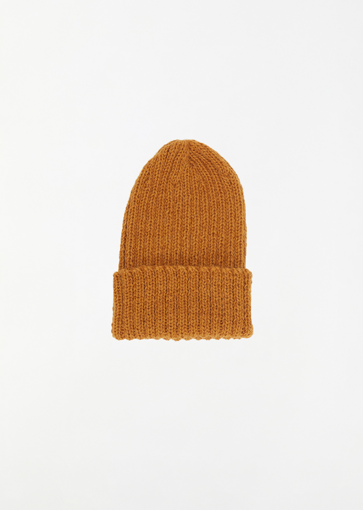 Gyu Alpaca Wool Beanie — Caramel