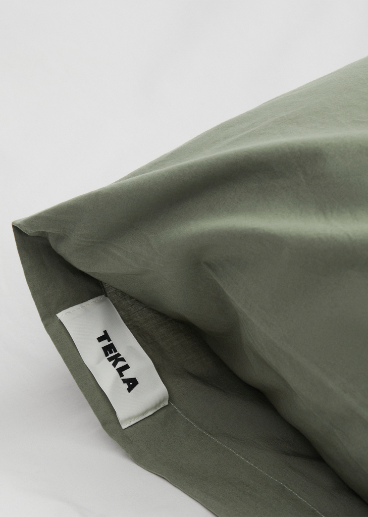 King Percale Pillow Sham — Olive Green