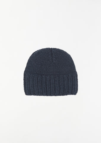Paula Cashmere Hat — Dark Denim
