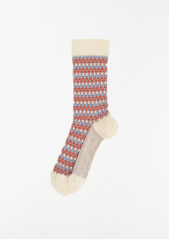 Poko Poko Square Socks — Light Beige