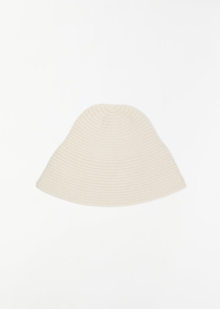 Rib Bell Hat — Raw White