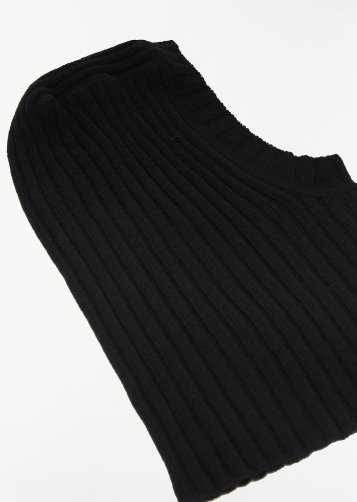 Ribbed Lamb Wool Balaclava