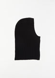 Ribbed Lamb Wool Balaclava