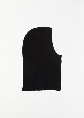 Ribbed Lamb Wool Balaclava
