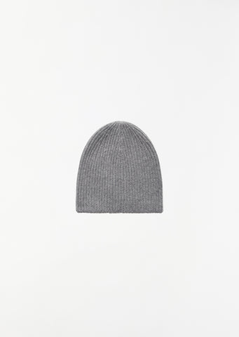 Ribbed Cashmere Beanie