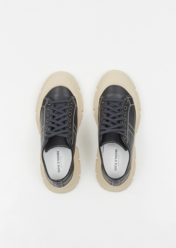 Feat Leather Sneakers — Tattoo