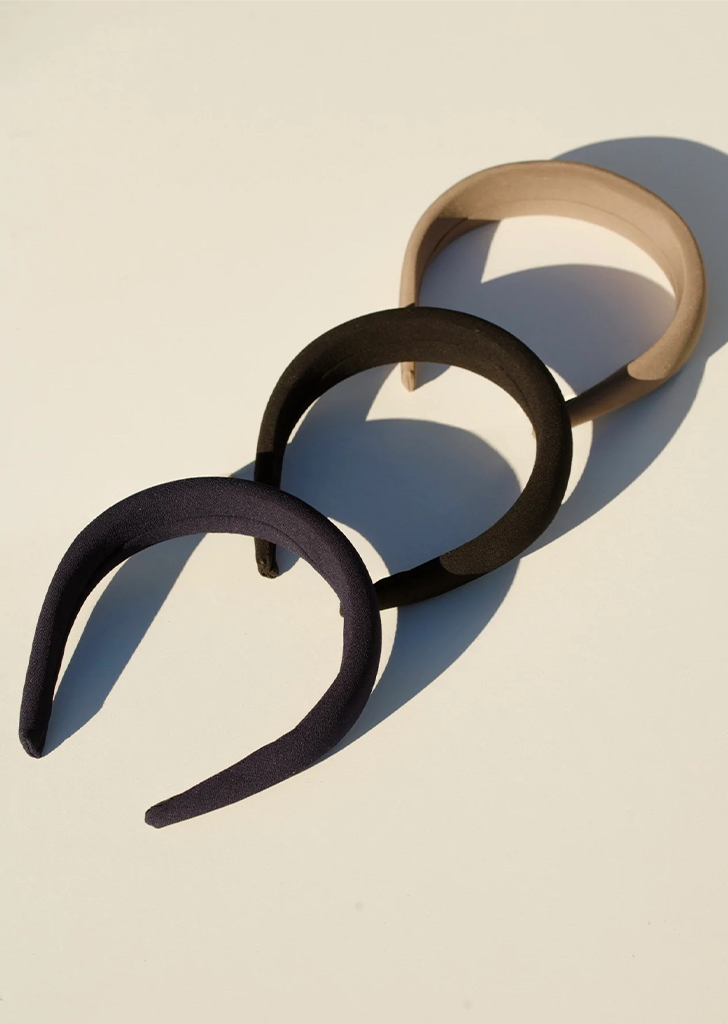 Classic Puffy Headband — Taupe