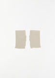 Short Fingerless Cashmere Gloves — Fog
