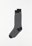 Tipped Socks — Siberian Grey