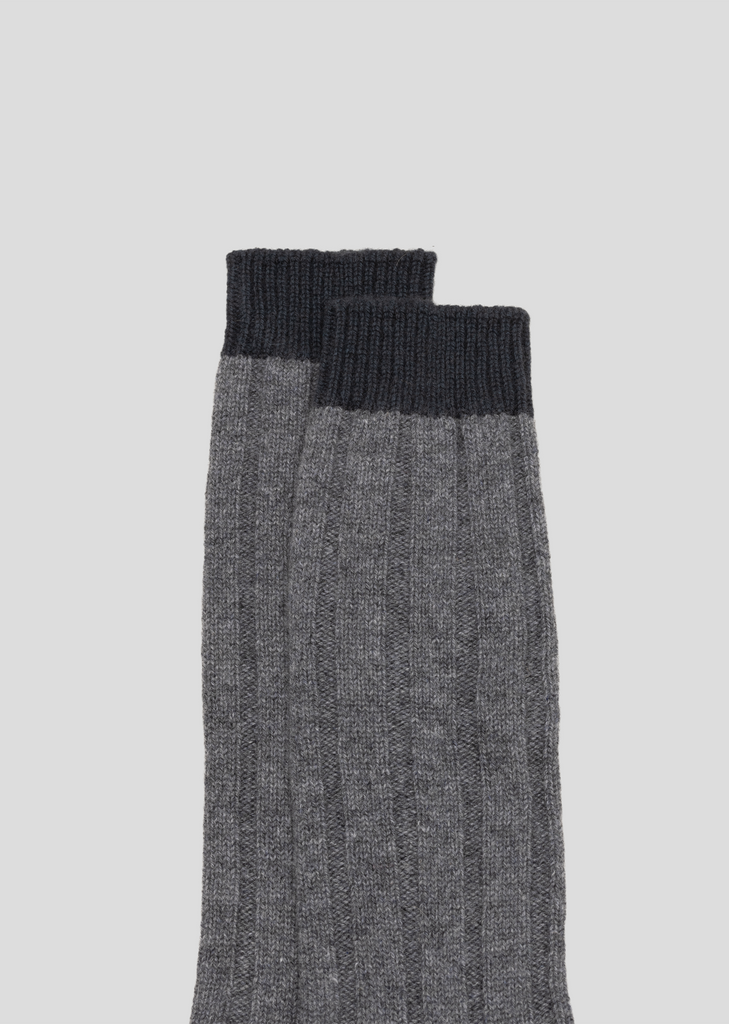Tipped Socks — Siberian Grey