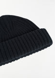 Chunky Brim Beanie — Navy