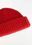 Chunky Brim Beanie — Red