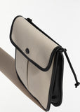 Terra Canvas Bag — Ivory / Black